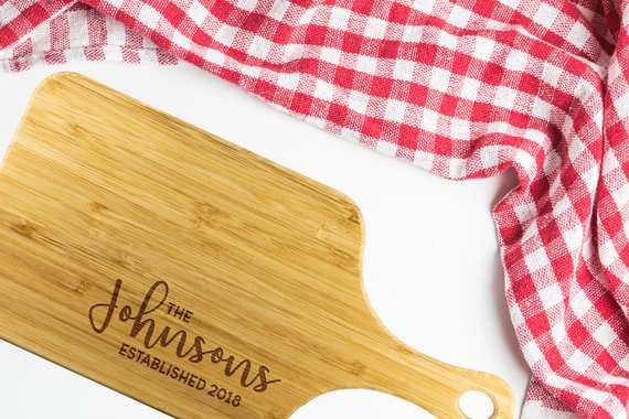 Custom Family Name Cutting Board