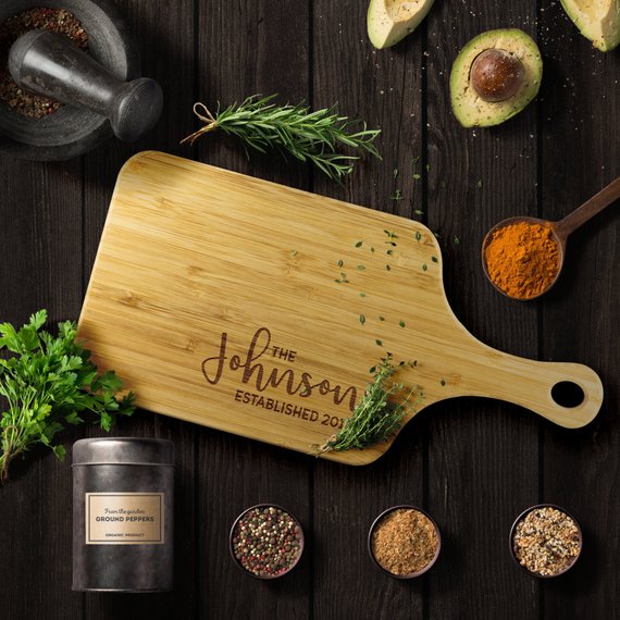 Custom Family Name Cutting Board